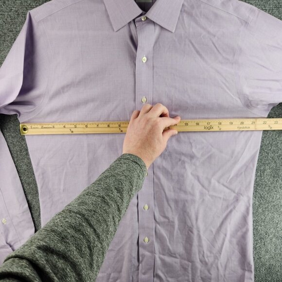 Brooks Brothers Purple Non-Iron Classic 15.5 35 Cotton Button Up Mens Shirt - Picture 11 of 16